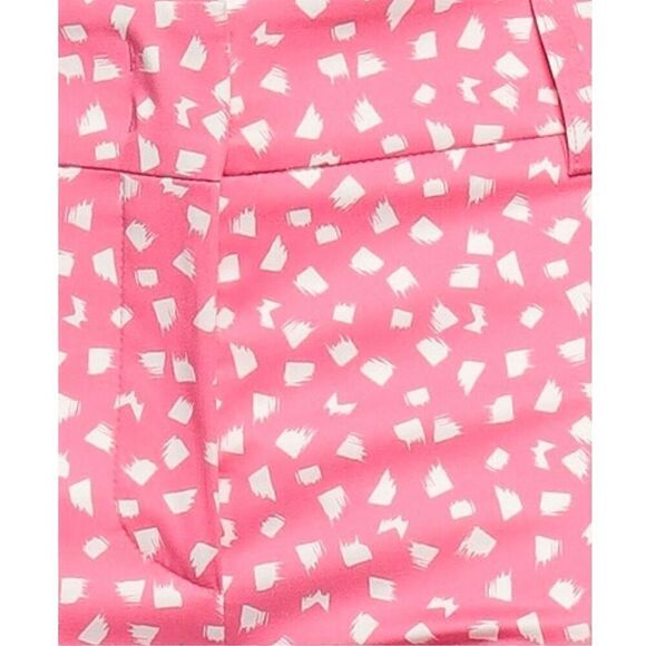 Piazza Sempione Casual Cotton Blend Pant in Pink & White NWT Size 48/12 - Picture 4 of 9